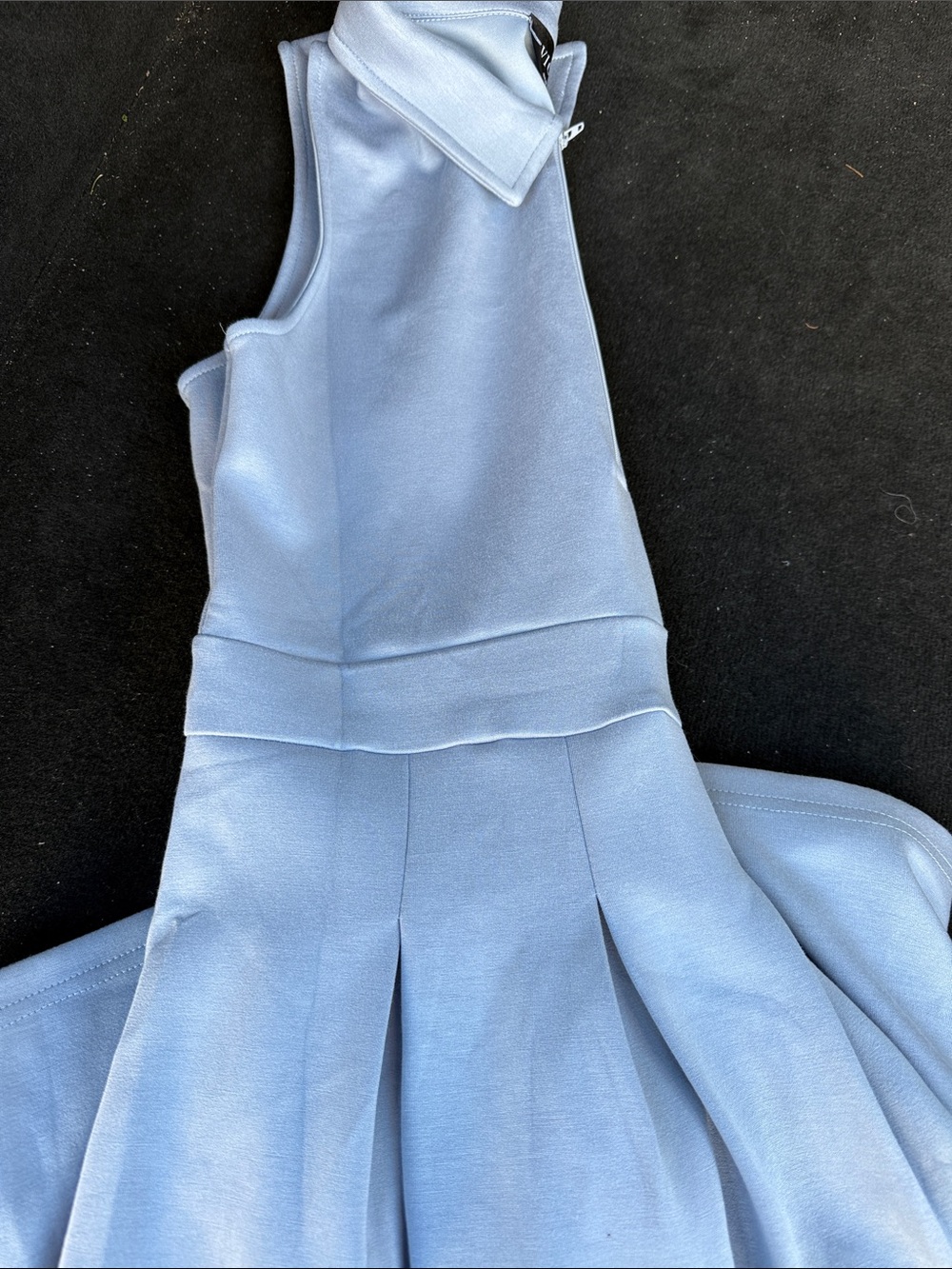 Vici Light Blue Sleeveless Pleated Dress